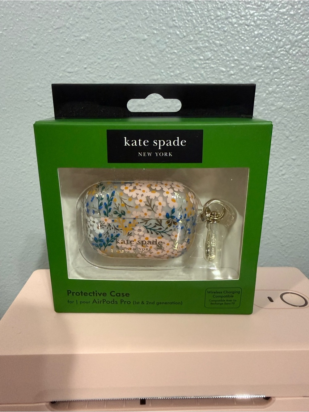 kate spade Floral AirPods Pro Protective Case in White, Pink, Blue, Gold